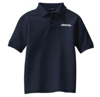Y500 Youth Port Authority Silk Touch Polo-NAVY